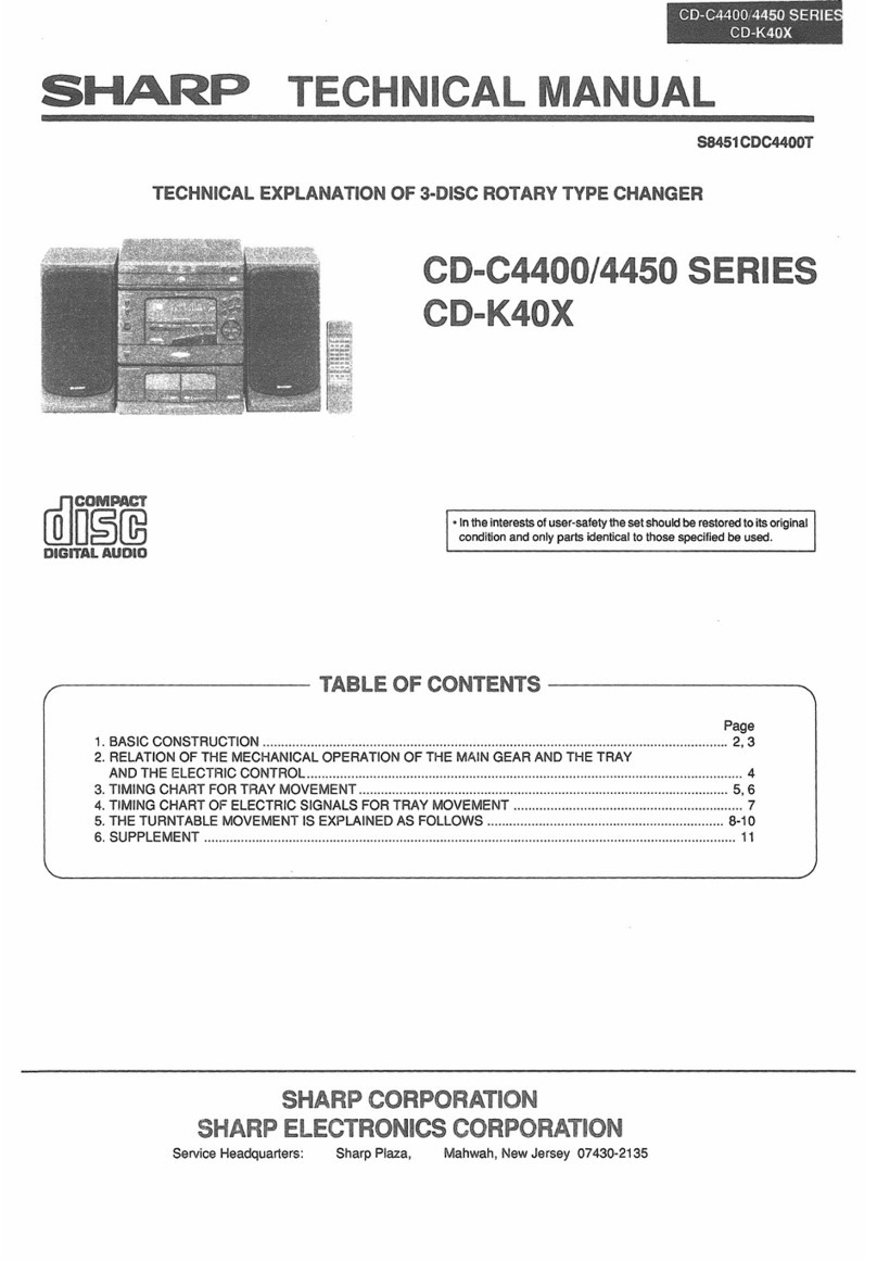 Sharp CD-C4400 Series User manual