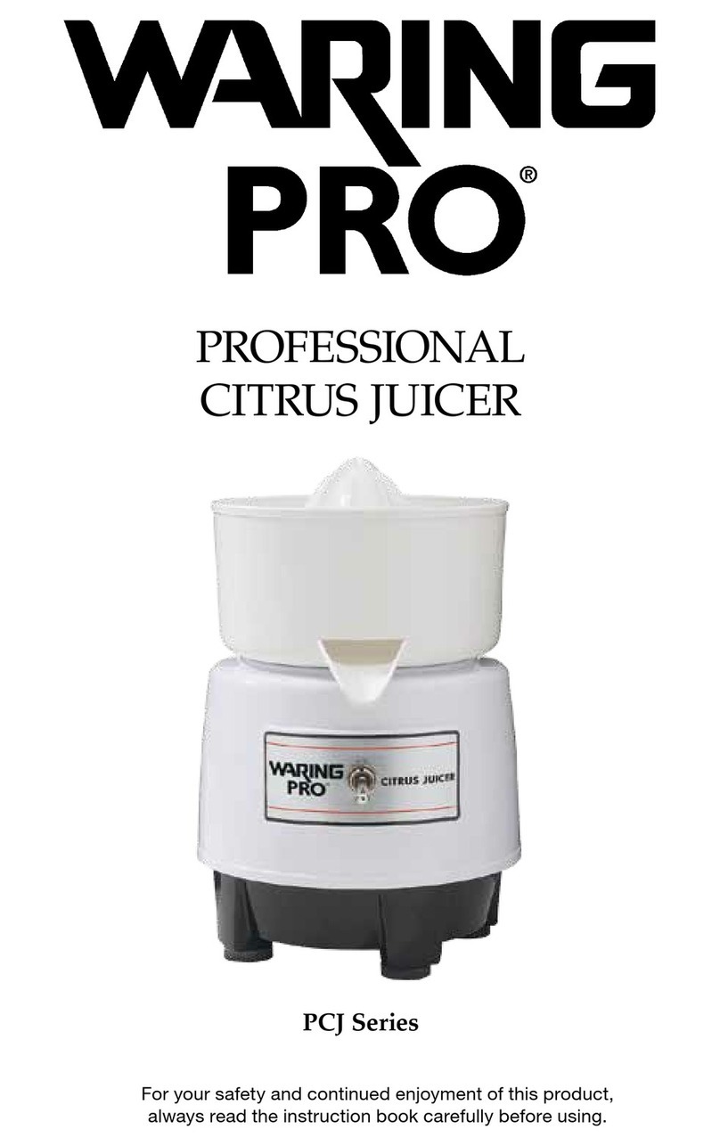 Waring PCJ Series User manual