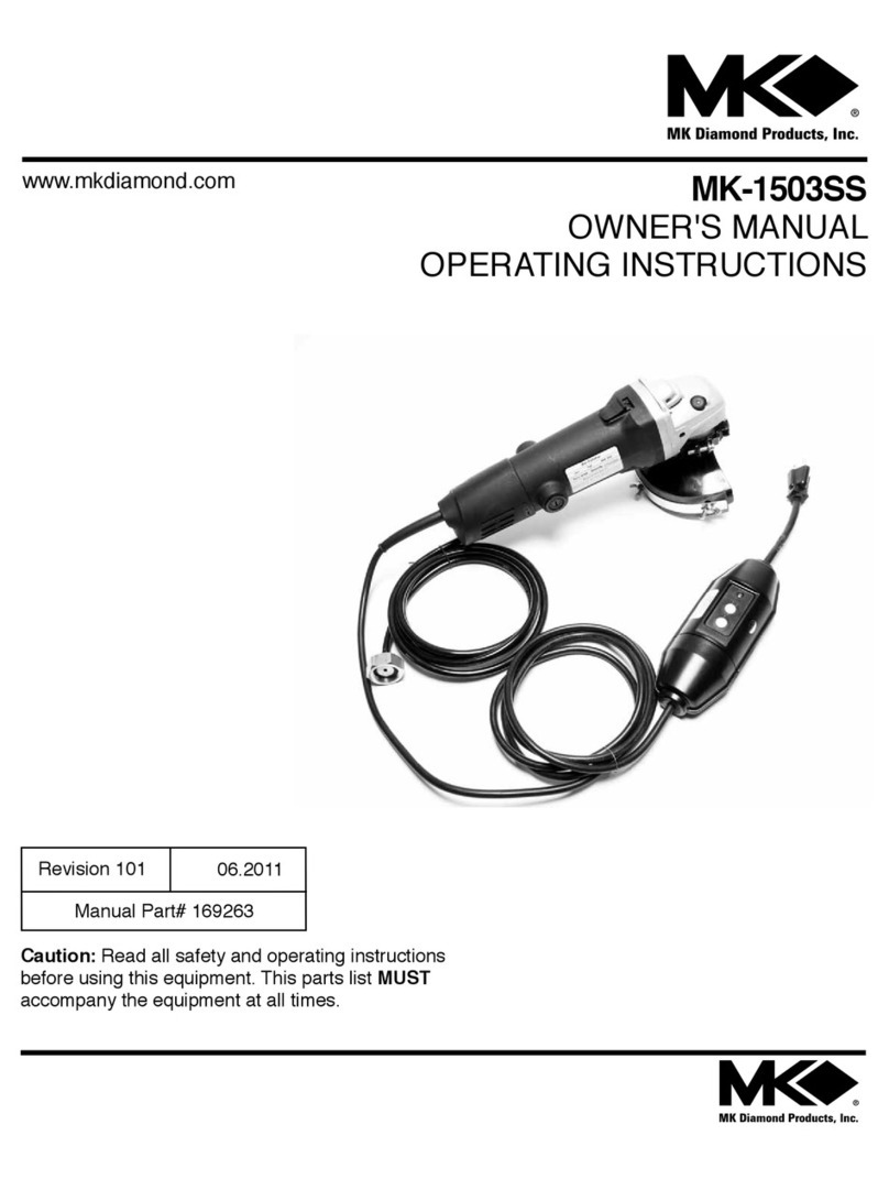 MK Diamond Products MK-1503SS owner's manual