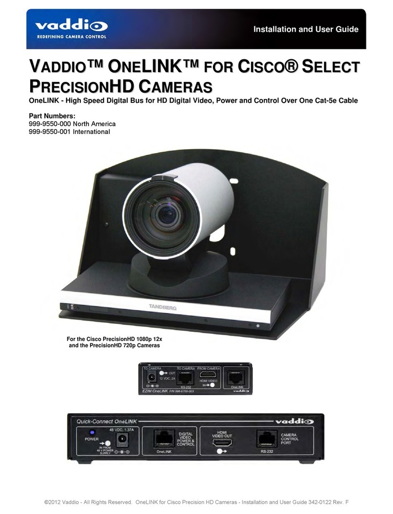VADDIO OneLINK User manual