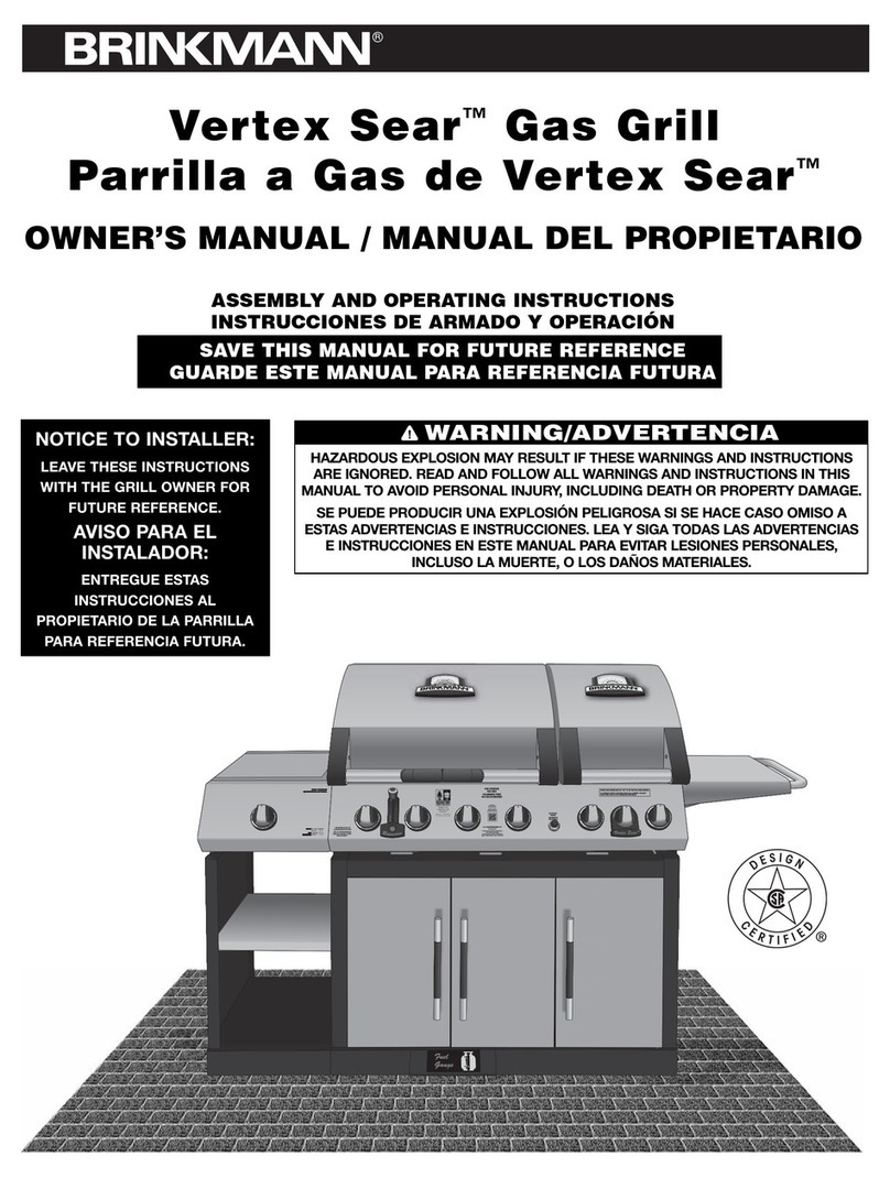BRINKMAN Vertex Sear owner's manual