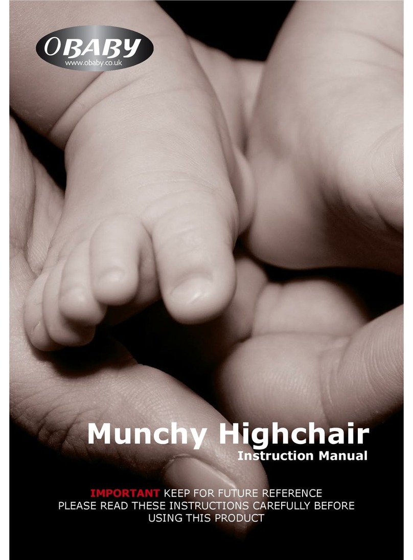 OBaby Munchy Highchair instruction manual