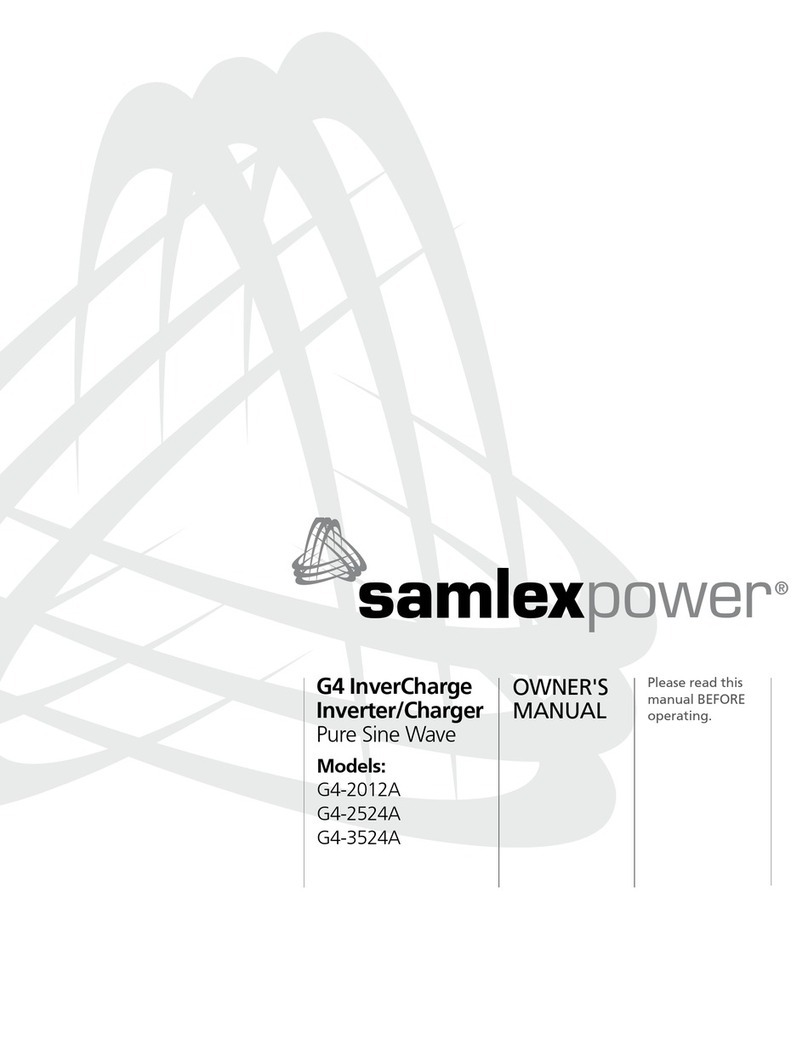 Samlexpower G4-2012A owner's manual