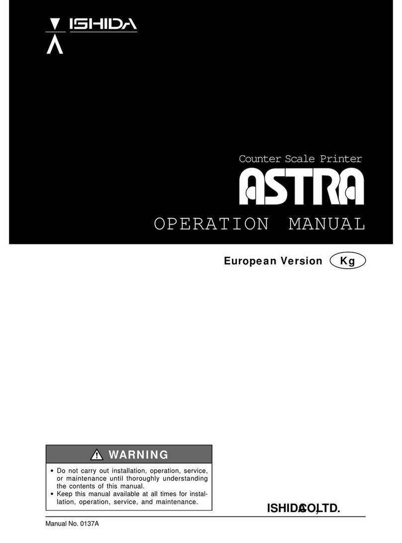 ISHIDA Astra User manual ISHIDA Astra User manual