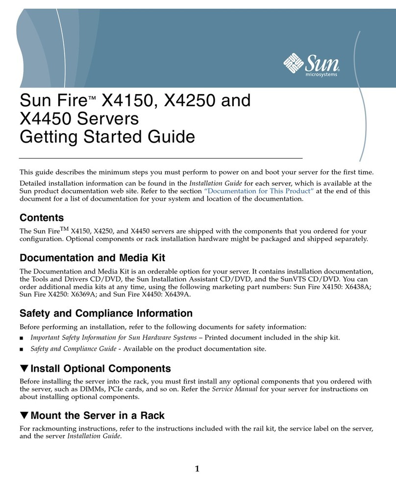 Sun Microsystems Sun Fire X4150 Server User manual