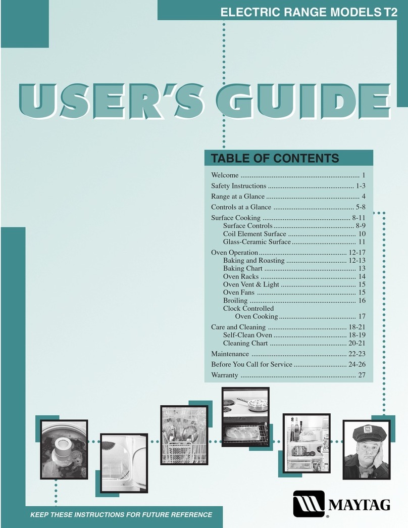 Maytag MER5870 User manual