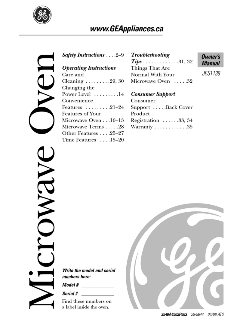 GE JES1138 User manual