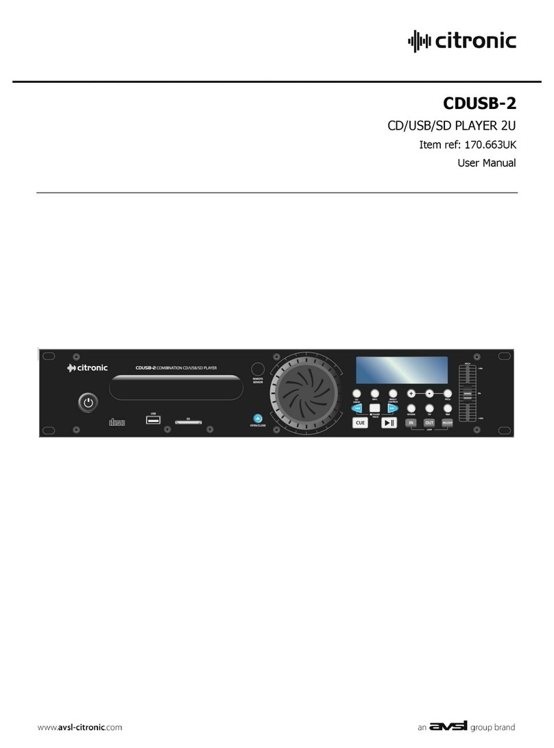 Citronic CDUSB-2 user manual