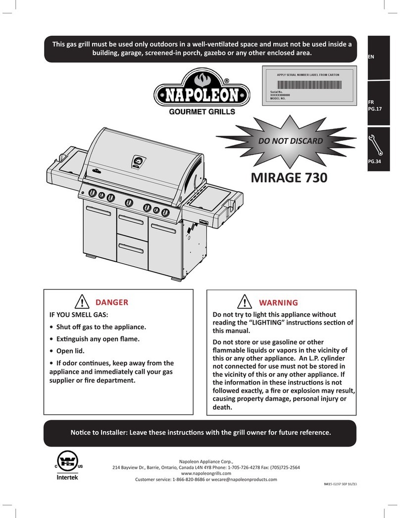 Napoleon MIRAGE 730 User manual Napoleon MIRAGE 730 User manual