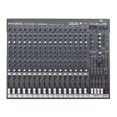 Phonic HELIX BOARD 24 FIREWIRE user manual
