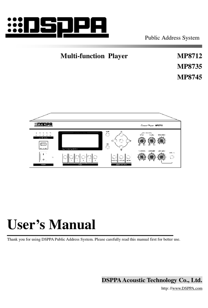 DSPPA MP8712 User manual