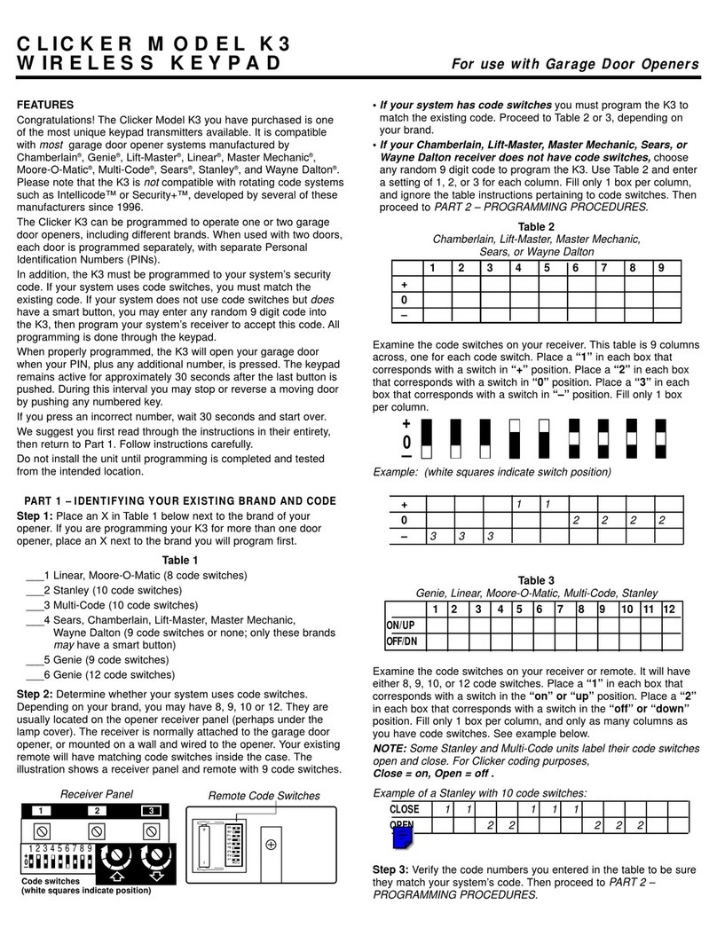 Clicker K3 quick guide