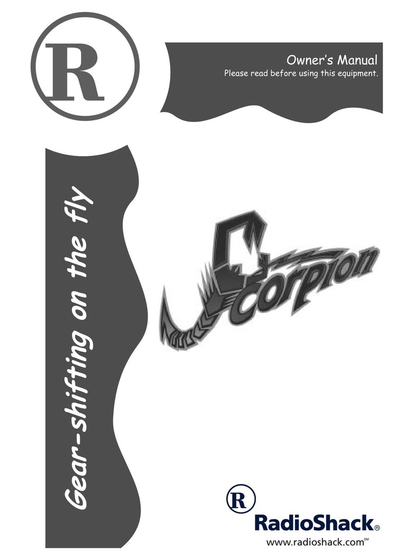 Radio Shack Scorpion User manual