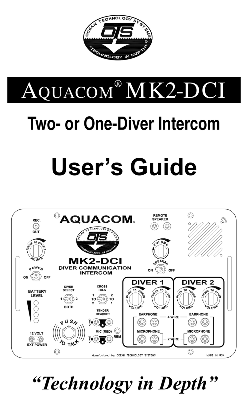 OTS Aquacom MK2-DCI User manual