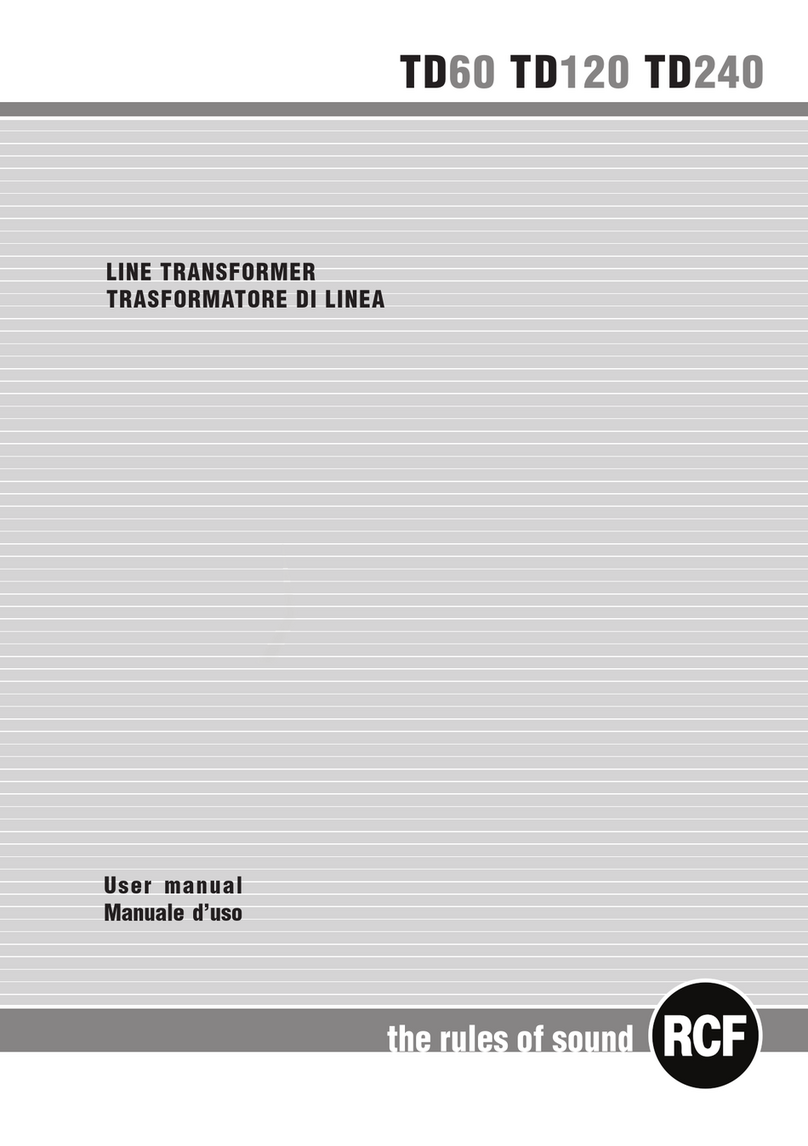 RCF TD60 User manual