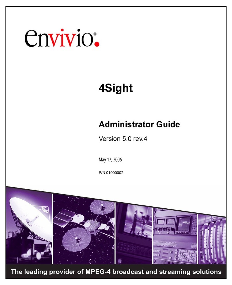 Envivio 4Sight Administrator's guide