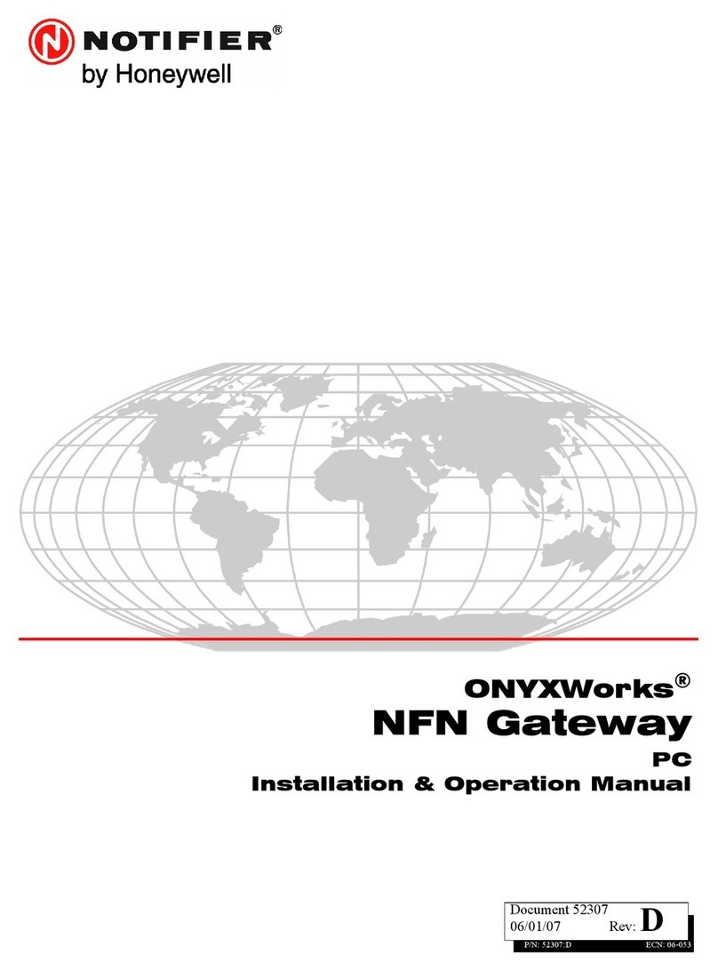 Notifier ONYXWorks Installation & operation manual