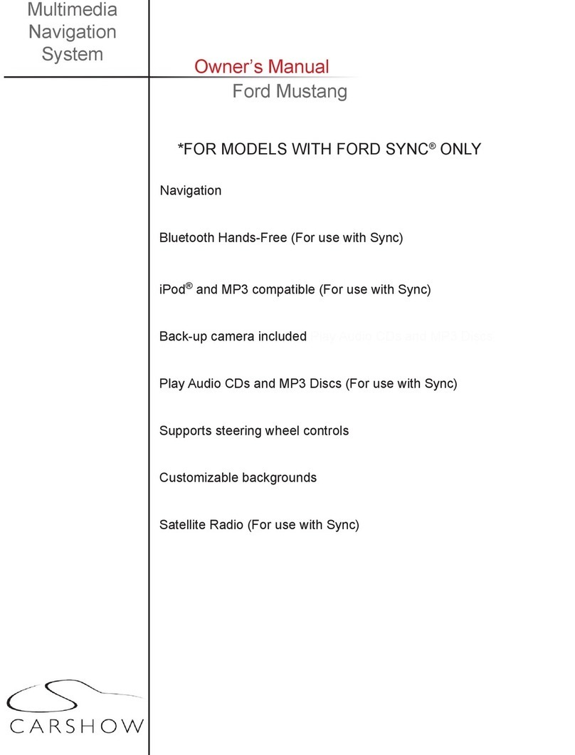 CarShow Multimedia Navigation System User manual