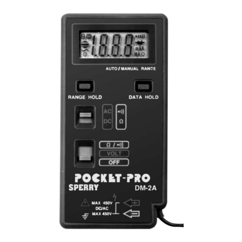 A.W. Sperry Instruments DM-2A POCKET-PRO User manual
