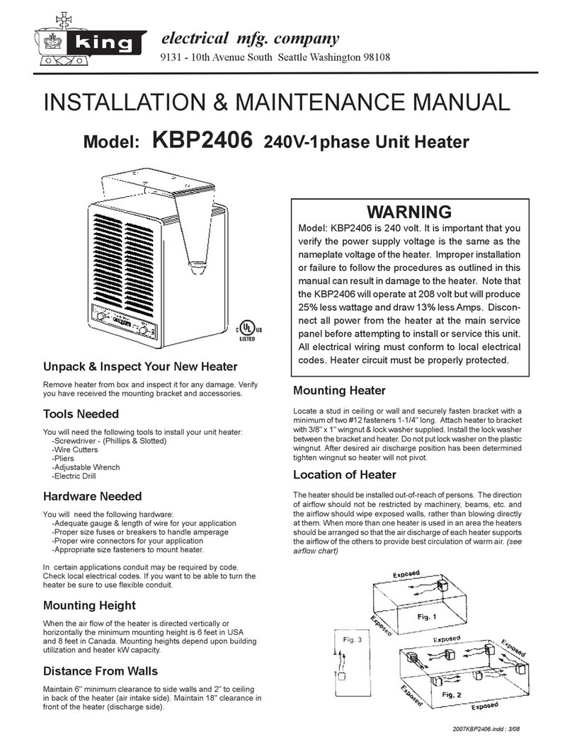King Electrical KBP2406 Installation & maintenance manual King Electrical KBP2406 Installation & maintenance manual