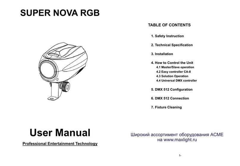 ACME SUPER NOVA RGB user manual