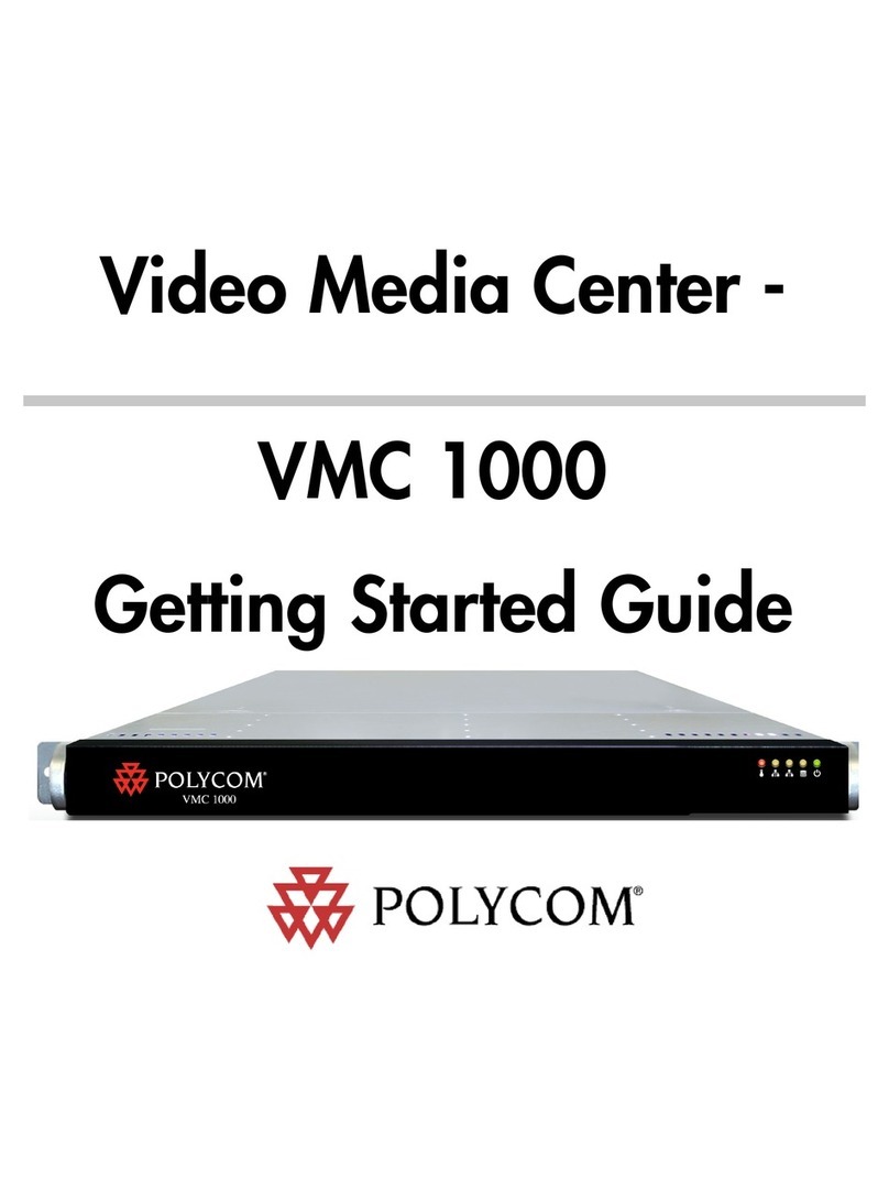 Polycom Video Media Center VMC 1000 User manual
