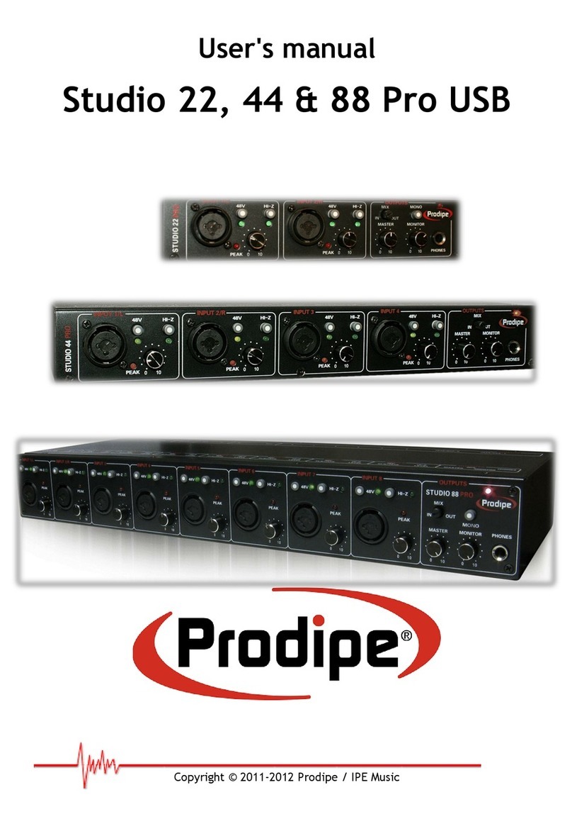 Prodipe Studio 22 Pro user manual