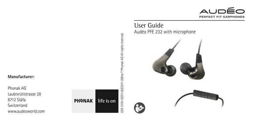 Phonak PFE 232 user guide