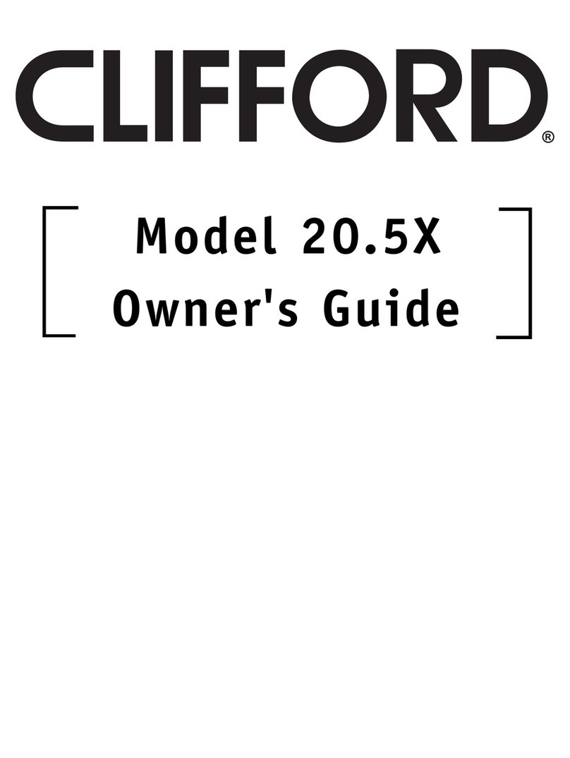Clifford 20.5X owner's guide