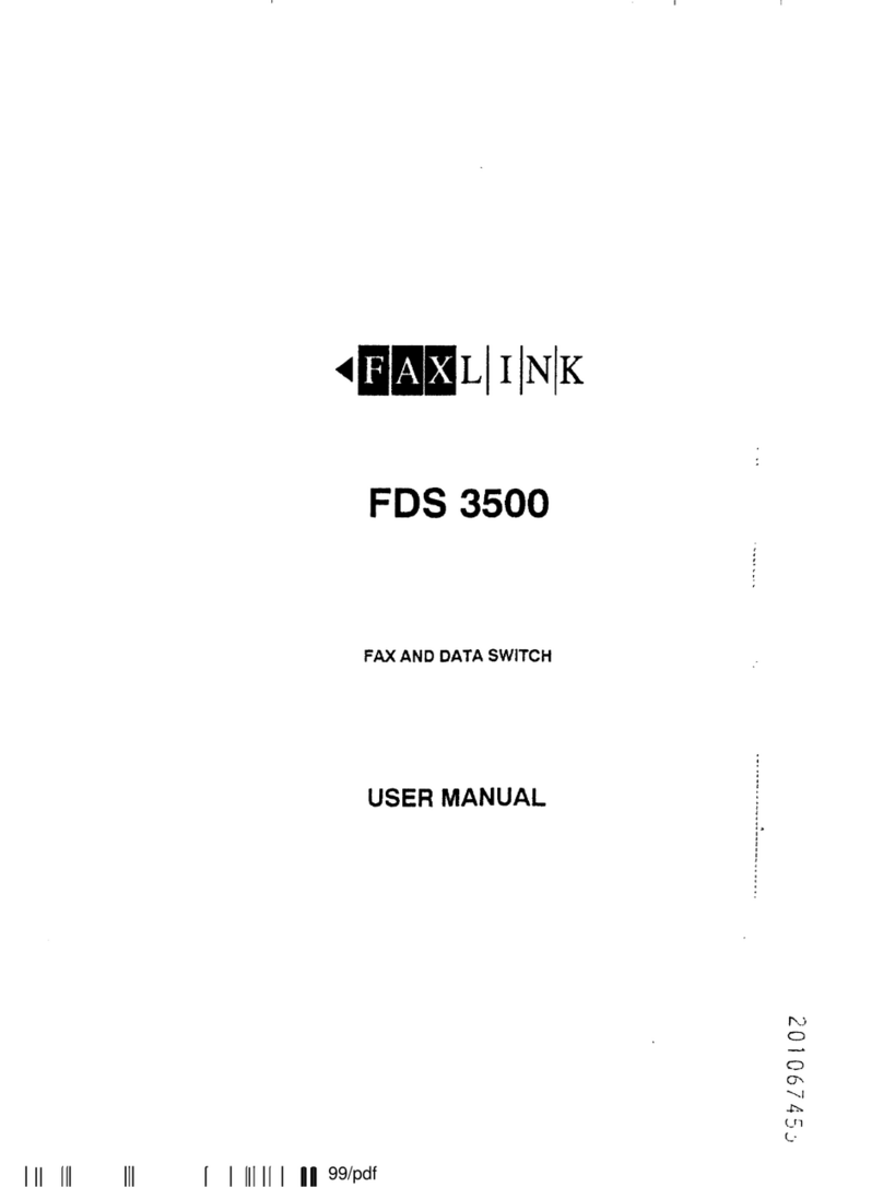 FAXLINK FDS 3500 user manual