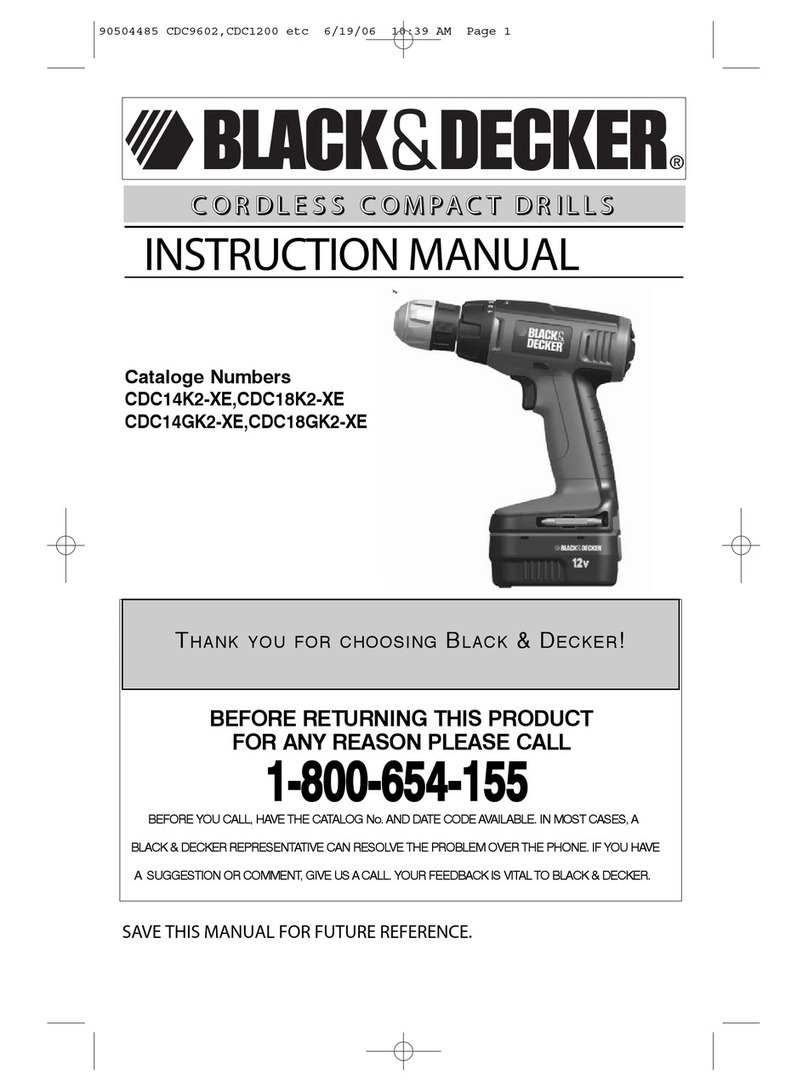 Black & Decker CDC14K2-XE User manual
