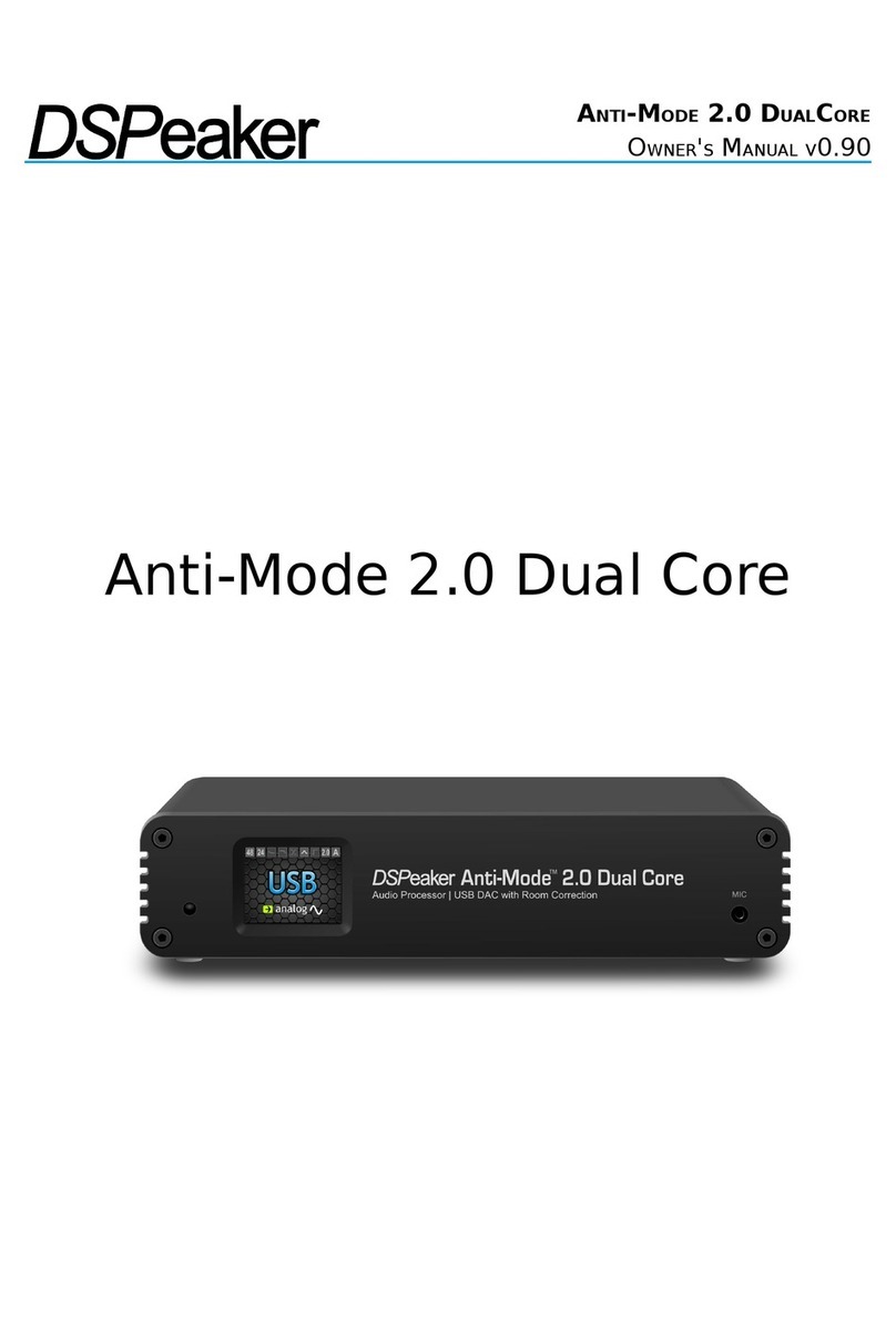 DSPeaker ANTI-MODE 2.0 DUAL CORE User manual
