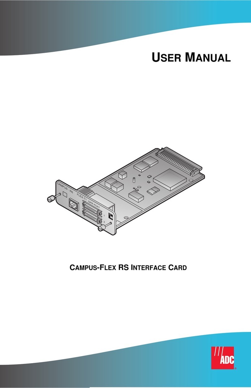 ADC Campus-Flex RS user manual