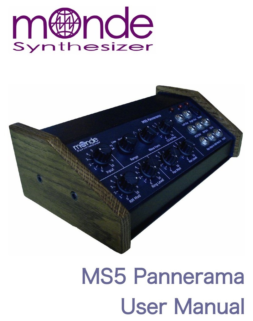 Monde Synthesizer MS5 Pannerama user manual