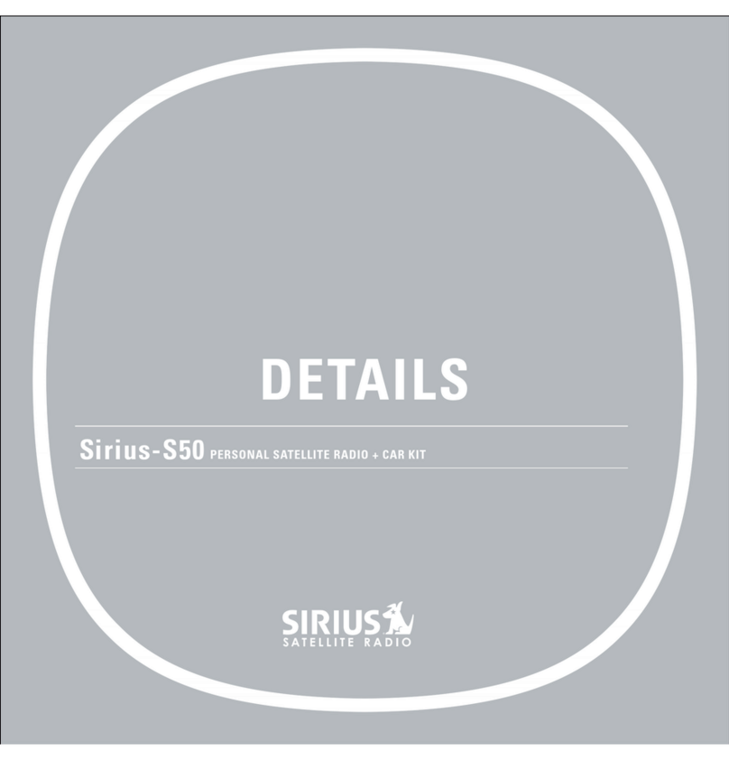 Sirius Satellite Radio S50 Installation guide