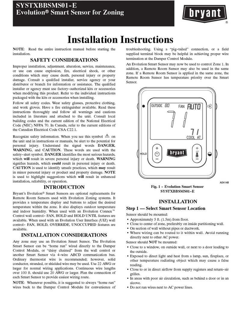 Bryant SYSTXBBSMS01--E User manual