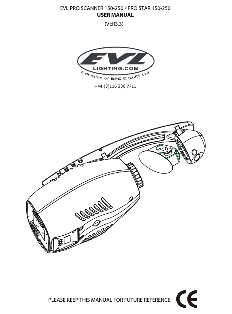 EVL PRO SCANNER 150-250 user manual