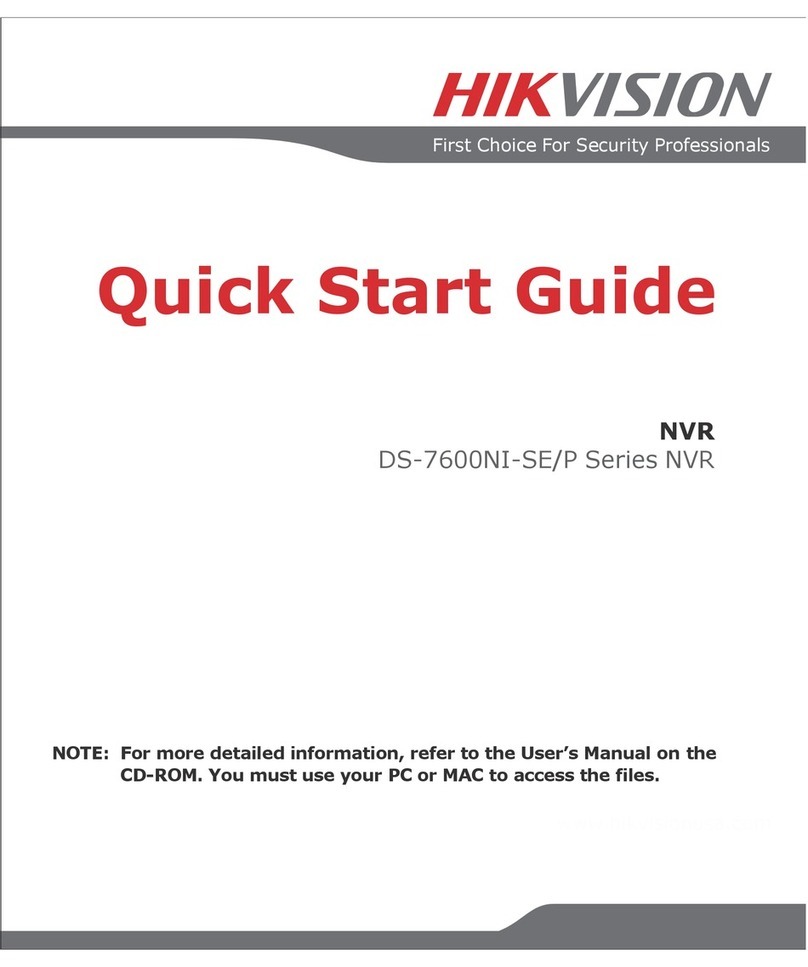 HIK VISION DS-7600NI-P User manual
