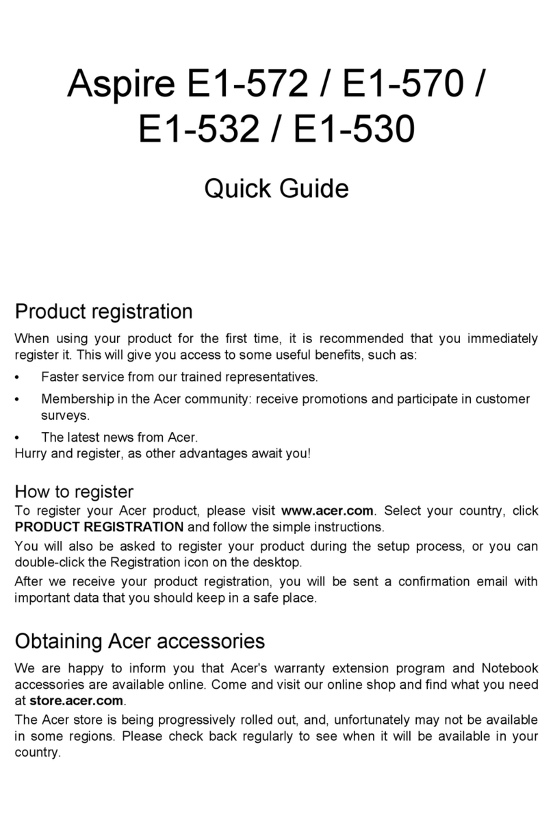 Acer Aspire E1-572 User manual