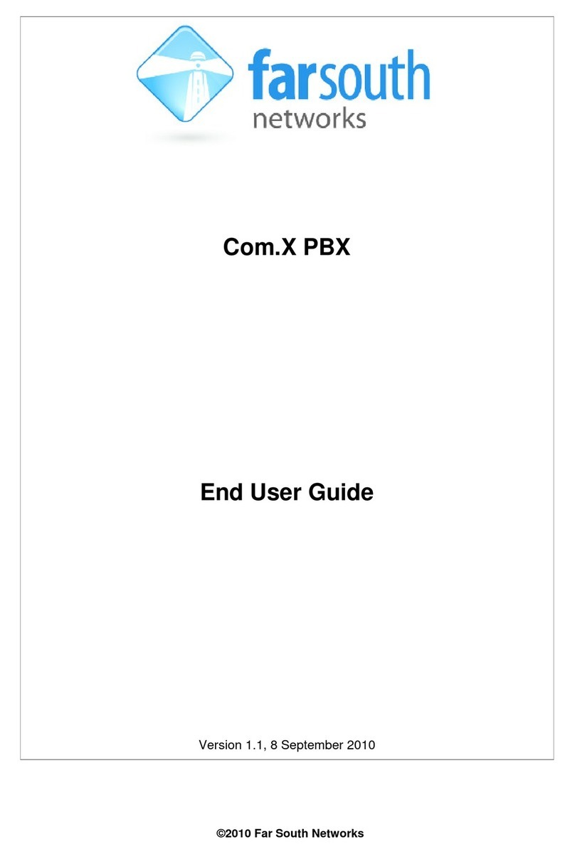 Far south networks Com.X PBX User manual