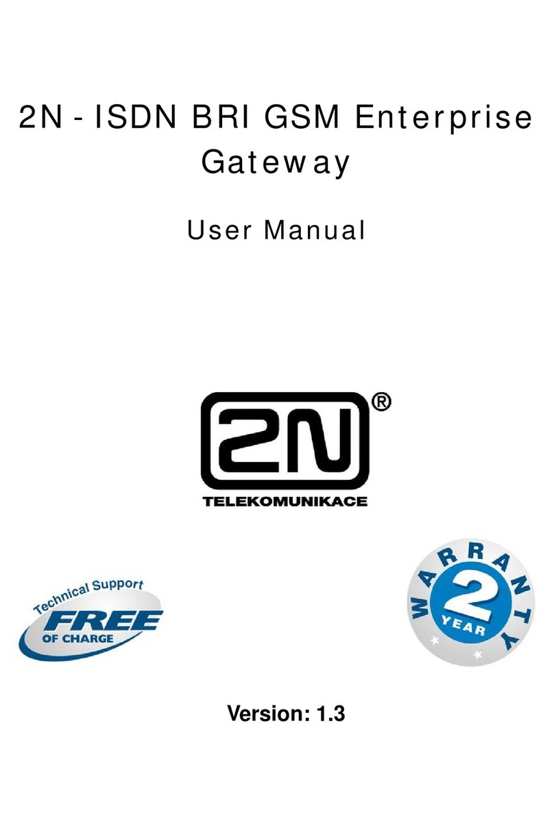 2N ISDN BRI GSM Enterprise User manual 2N ISDN BRI GSM Enterprise User manual