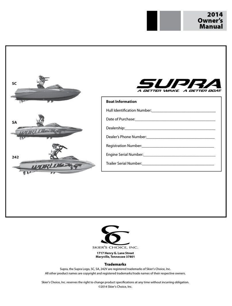 Skier's Choice Supra 2014 User manual