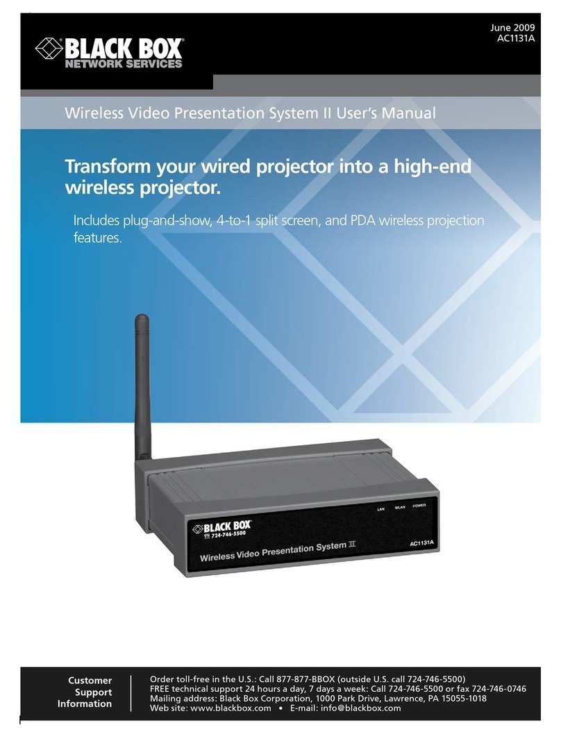Black Box AC1131A User manual