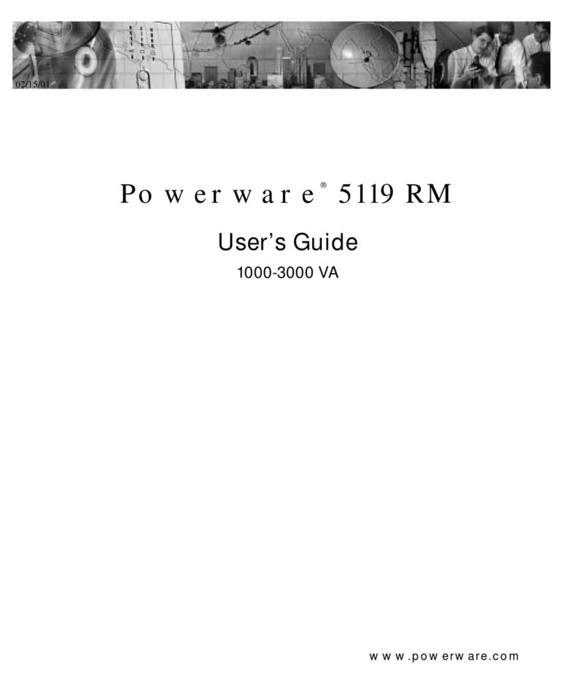 Powerware 5119 RM user guide