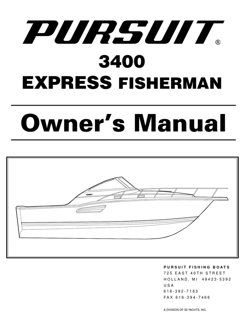 PURSUIT 3400 Express Fisherman owner's manual