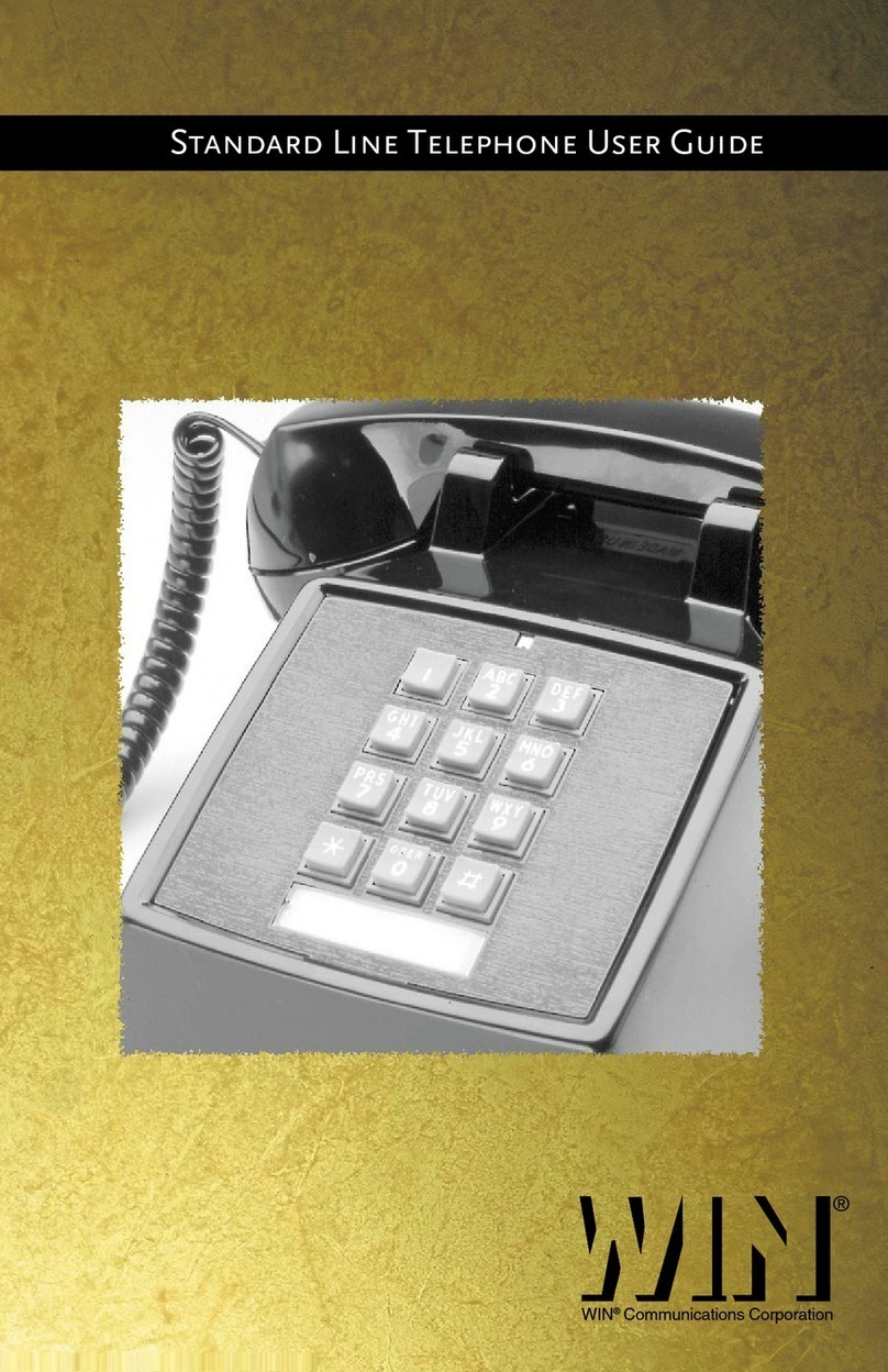 Win Standard Line Telephone user guide