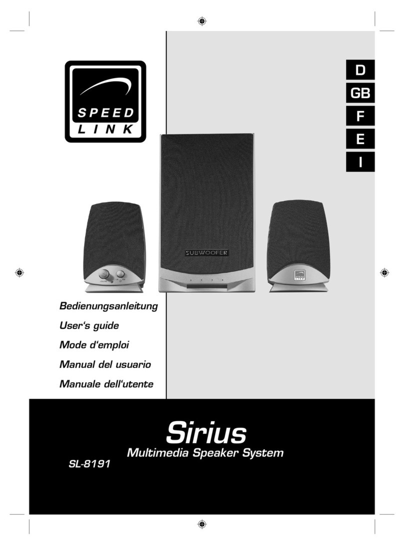 Speed Link Sirius SL-8191 User manual