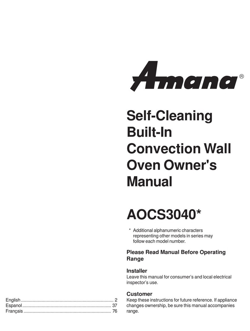 Amana EvenAir AOCS3040 owner's manual