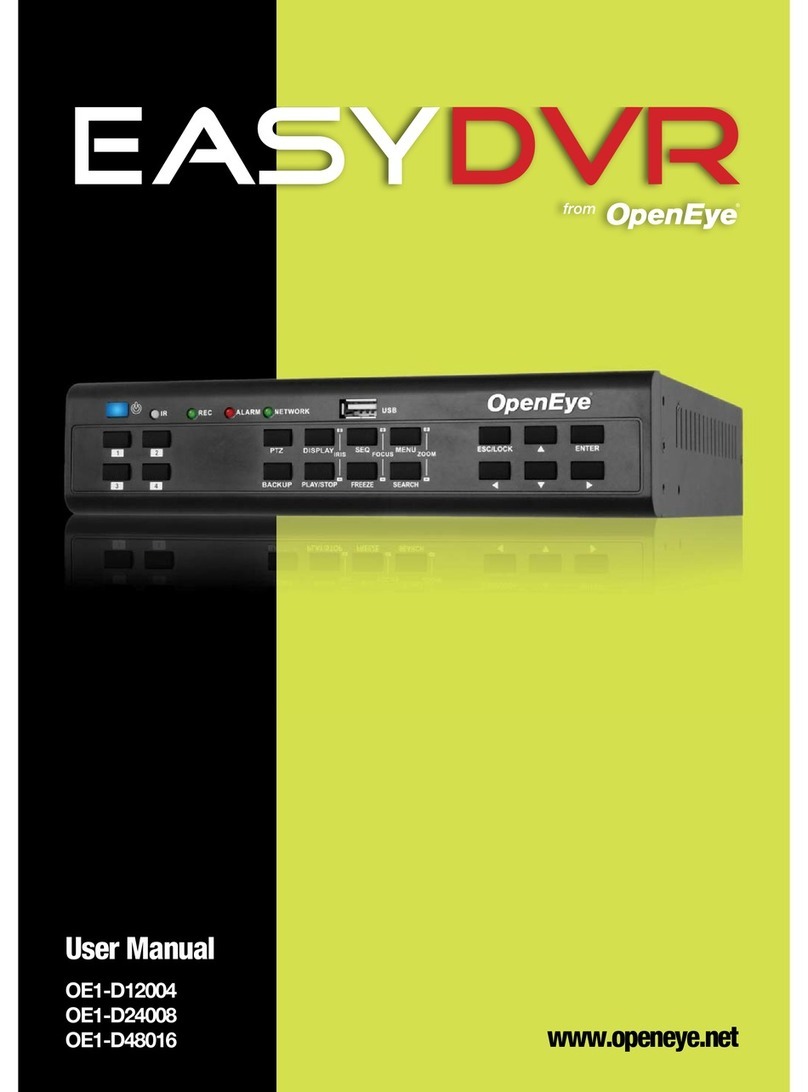 OpenEye EasyDVR OE1-D12004 User manual
