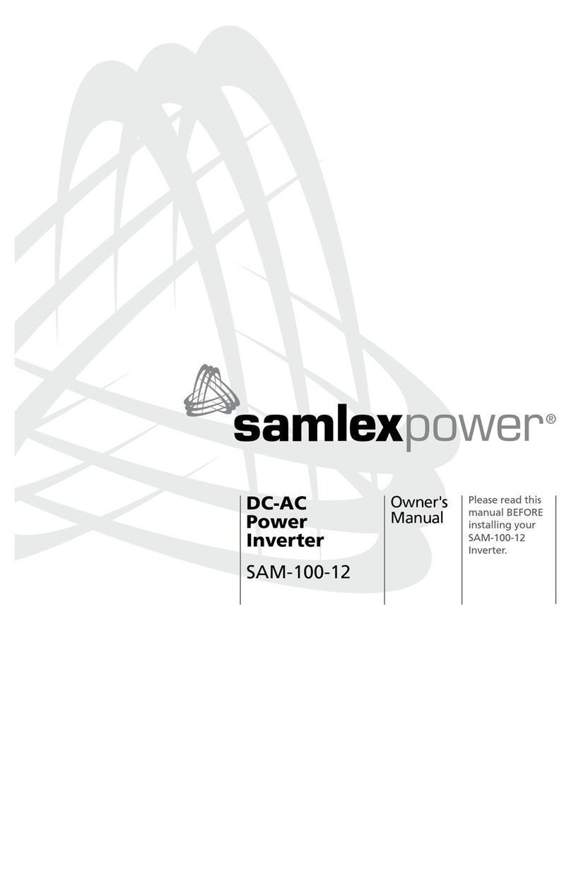 Samlexpower SAM-100-12 owner's manual
